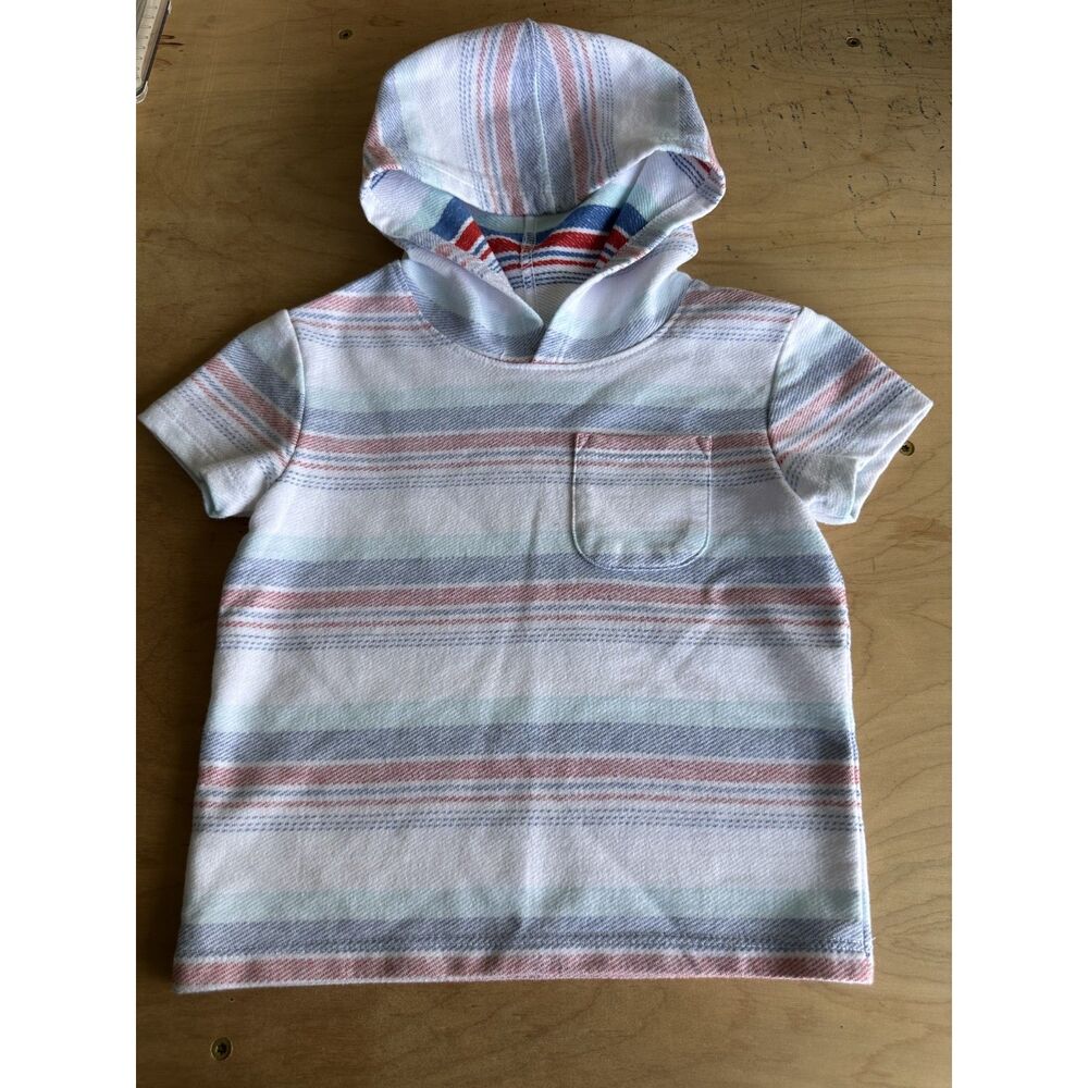 Cat & Jack Toddler 18m 2-piece Hooded Set Red White Blue